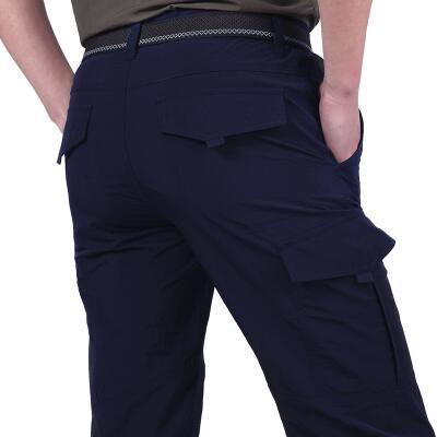 Cargohosen | Elastischer Bund | Gerades Bein | Tactical-Hosen | Herrenhosen-Blau-M-Chaps Herrenmode