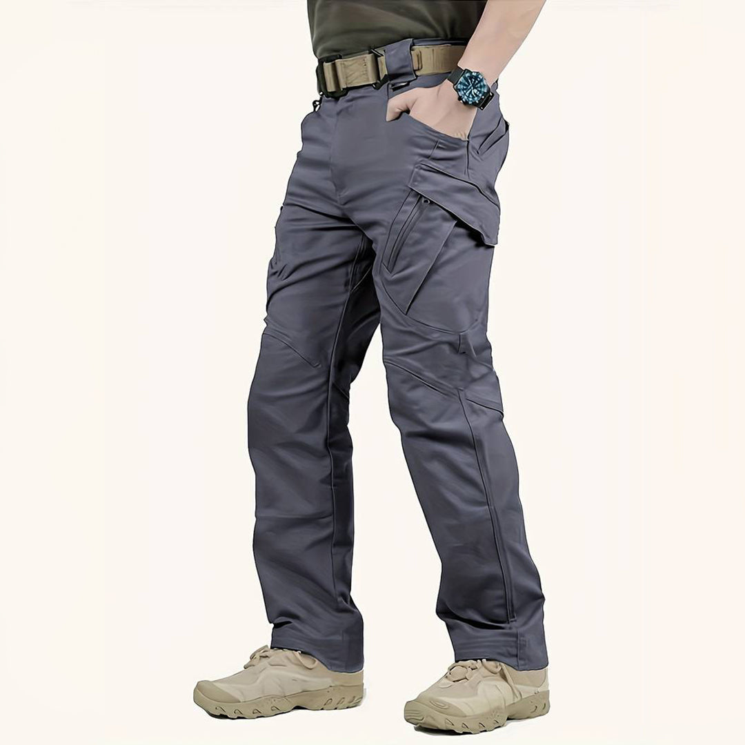 Cargohosen | Gerades Bein | Freizeit | Tactical-Hosen | Herrenhosen-Dunkelgrau-XS-Chaps Herrenmode
