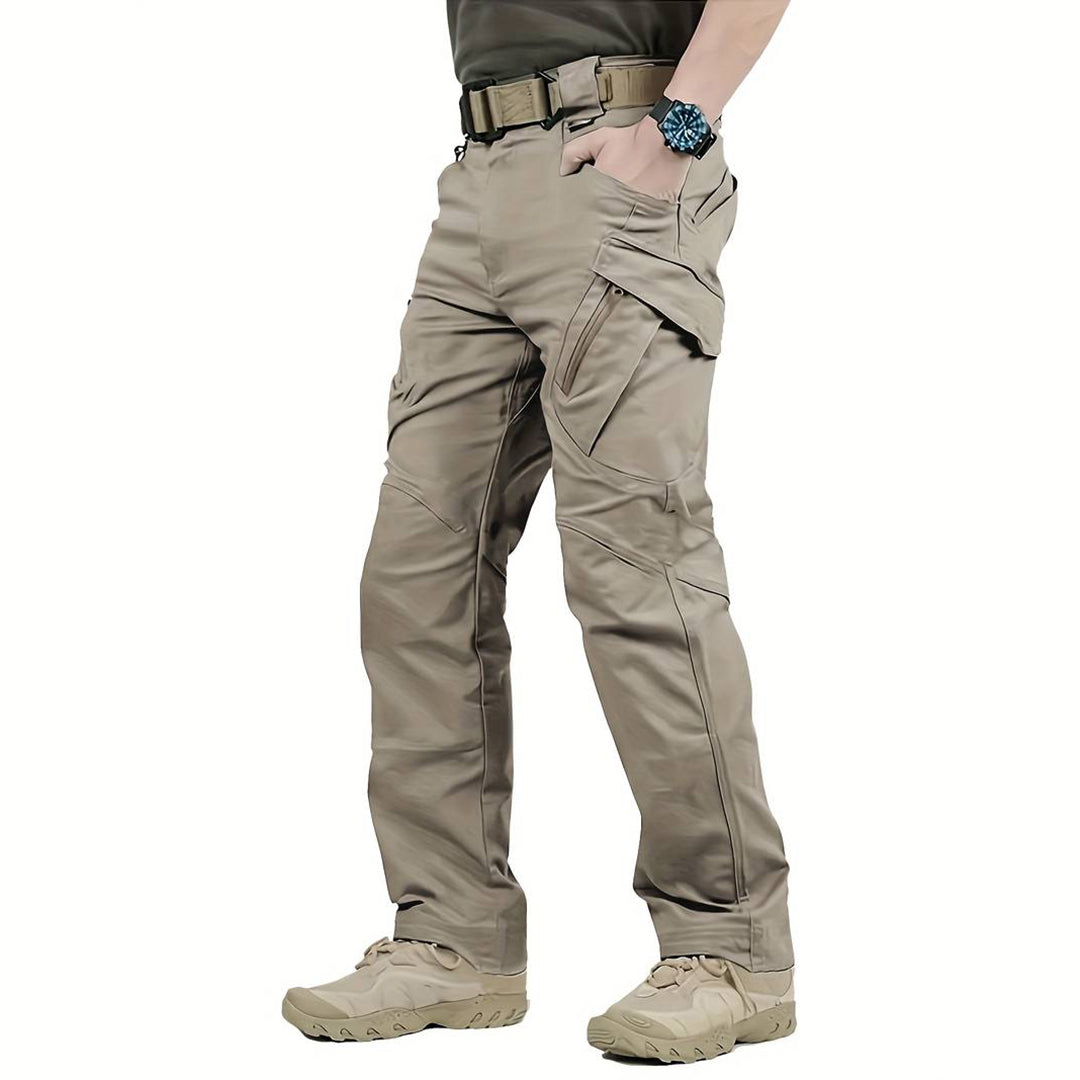 Cargohosen | Gerades Bein | Freizeit | Tactical-Hosen | Herrenhosen-Khaki-XS-Chaps Herrenmode