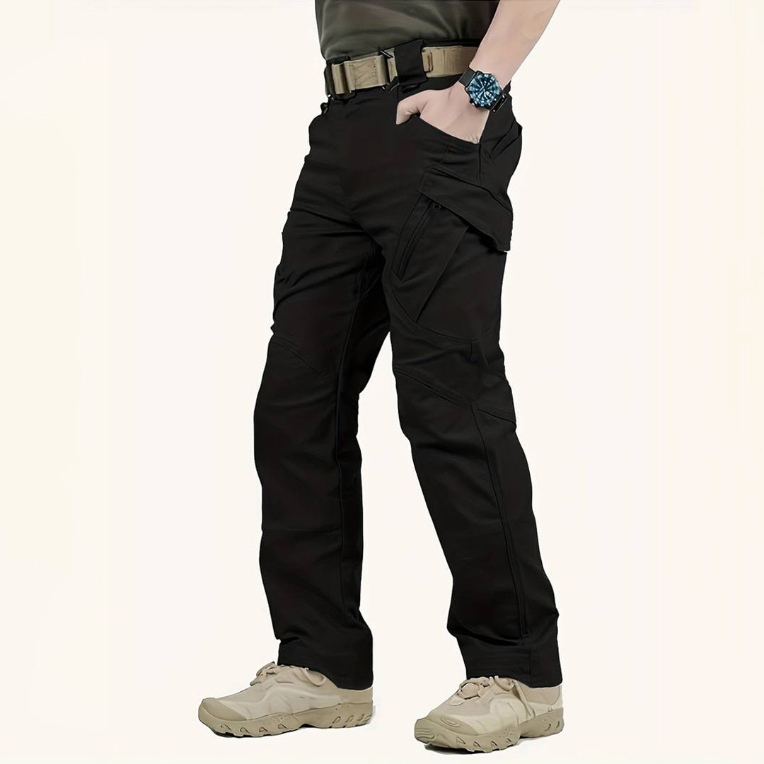 Cargohosen | Gerades Bein | Freizeit | Tactical-Hosen | Herrenhosen-Schwarz-XS-Chaps Herrenmode