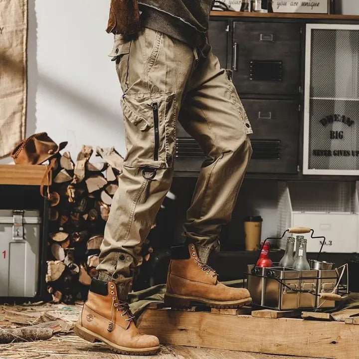 Cargohosen | Tactical | Taschen | Cargo-Jogginghosen | Cargohosen für Herren-Khaki-XS-Chaps Herrenmode