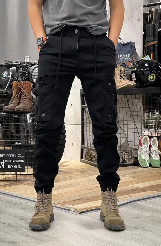 Cargohosen | Tactical | Taschen | Cargo-Jogginghosen | Cargohosen für Herren-Schwarz-XS-Chaps Herrenmode