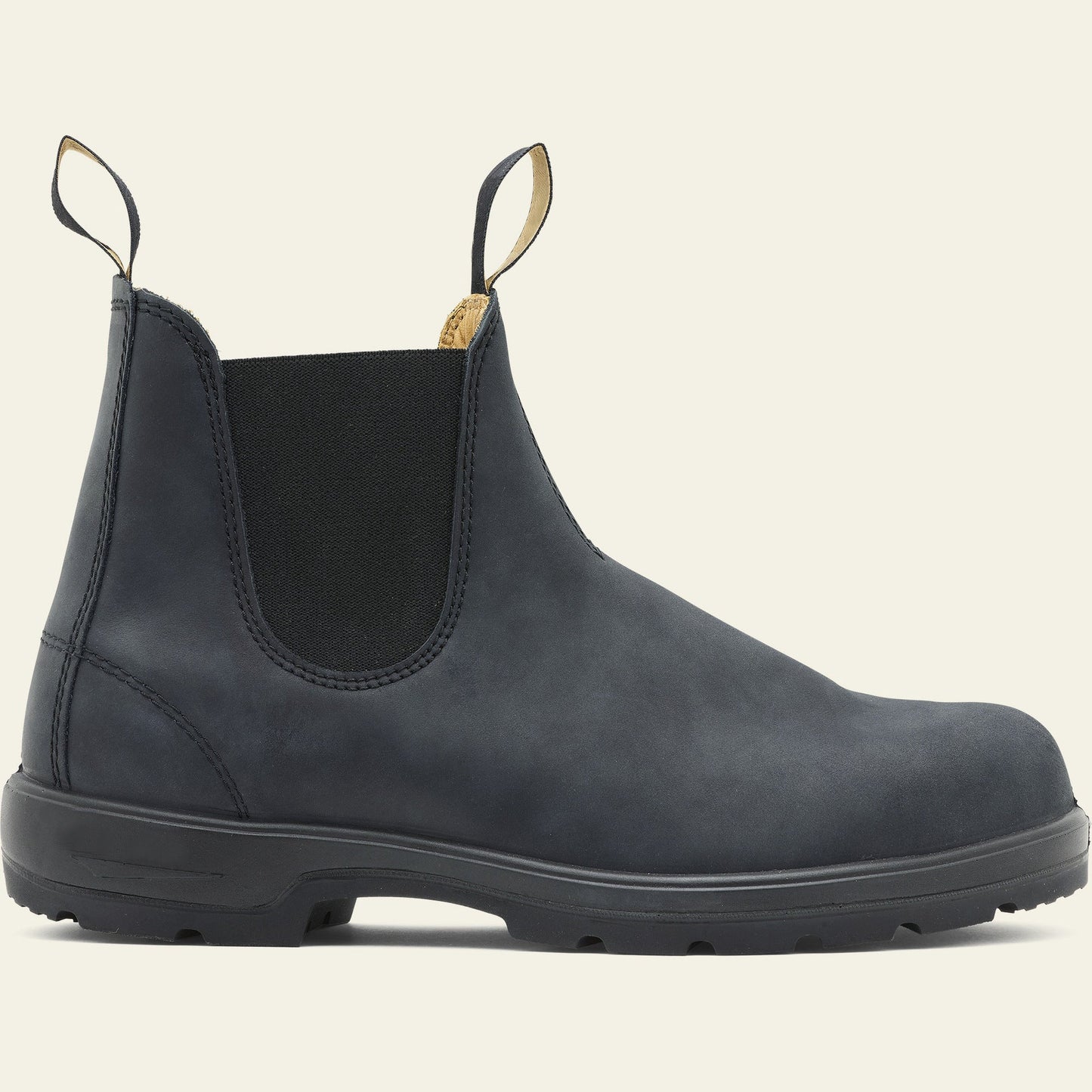 Chelsea-Stiefel – Schwarze Lederstiefel für Männer-Chaps Herrenmode