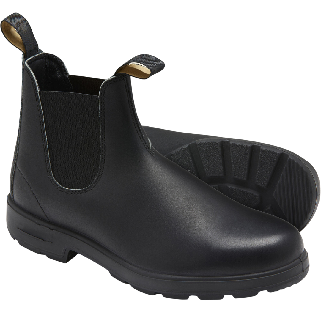 Chelsea-Stiefel – Schwarze Lederstiefel für Männer-Chaps Herrenmode