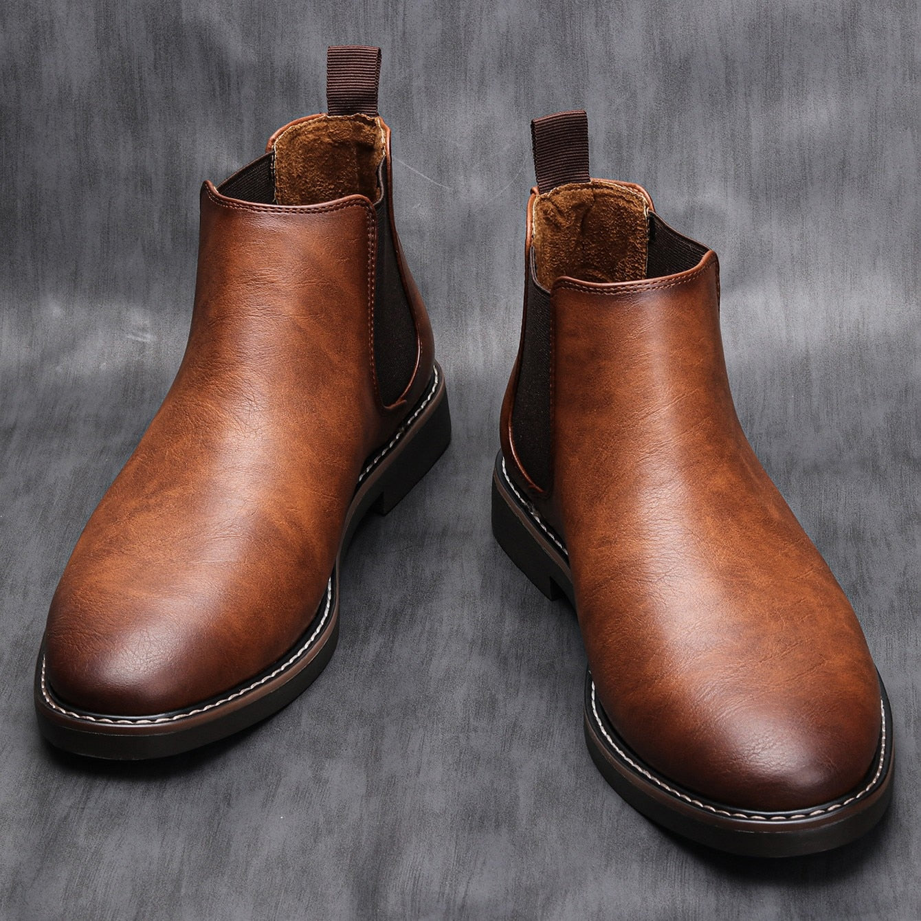 Chelsea-Stiefel | Slipper | Knöchelhoch | Lederstiefel | Herrenstiefel-Chaps Herrenmode