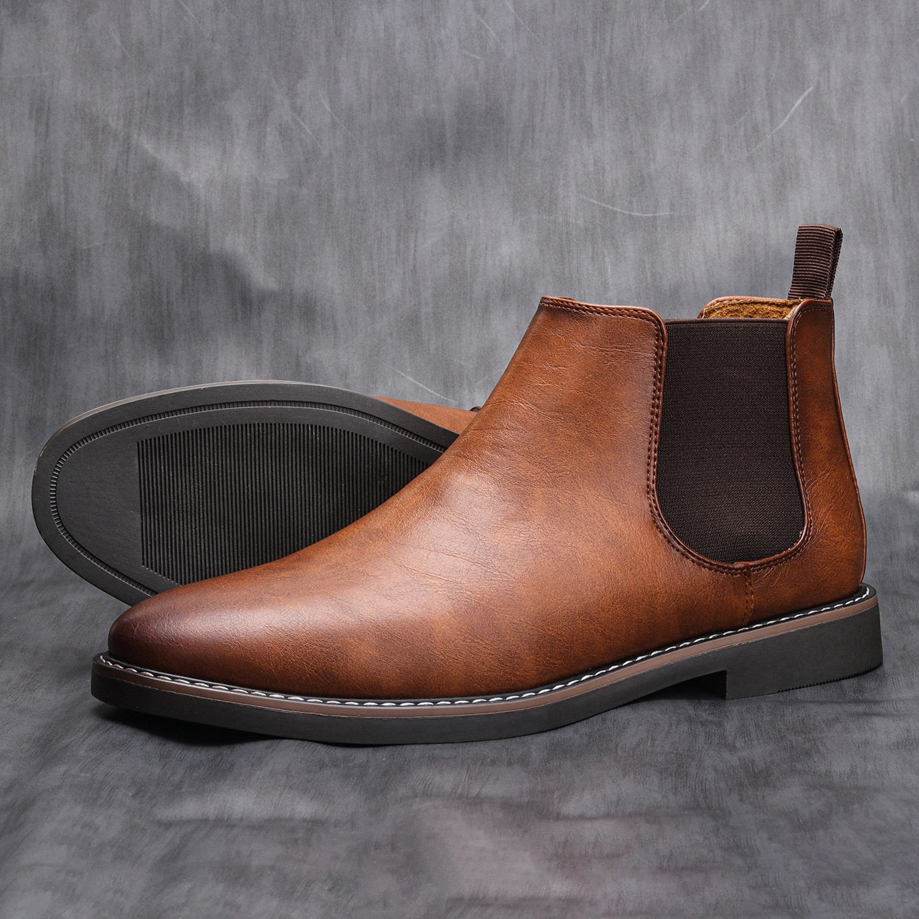 Chelsea-Stiefel | Slipper | Knöchelhoch | Lederstiefel | Herrenstiefel-Chaps Herrenmode
