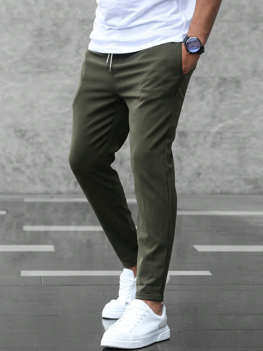 Chino Hose - Herren Casual Skinny Stretch Chino Hose-Chaps Herrenmode
