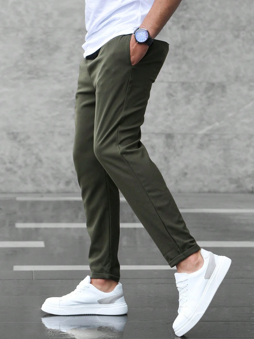 Chino Hose - Herren Casual Skinny Stretch Chino Hose-Chaps Herrenmode