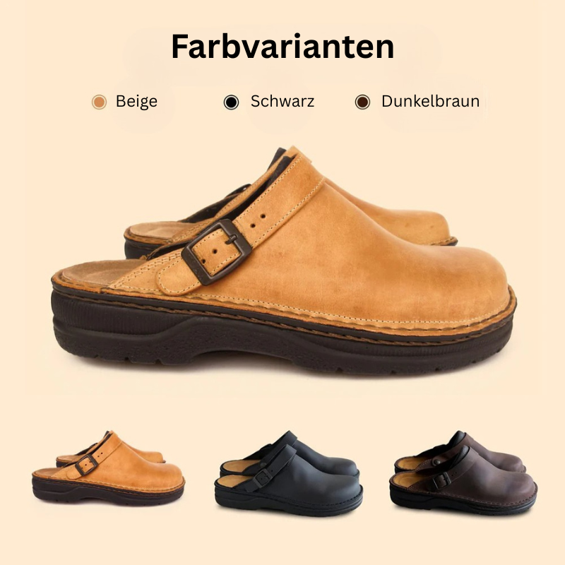 Clogs – Orthopädische Slipper für Männer mit Plateau und Fersenriemen-Chaps Herrenmode