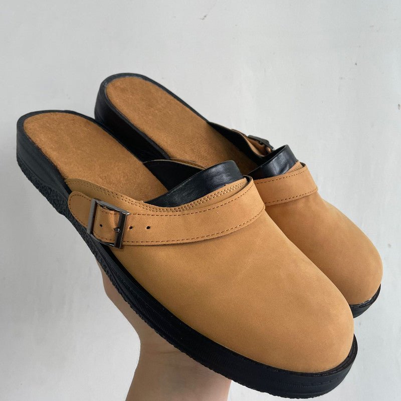 Clogs – Retro-Mules für Herren zum Hineinschlüpfen Clogs-Braun-38-Chaps Herrenmode