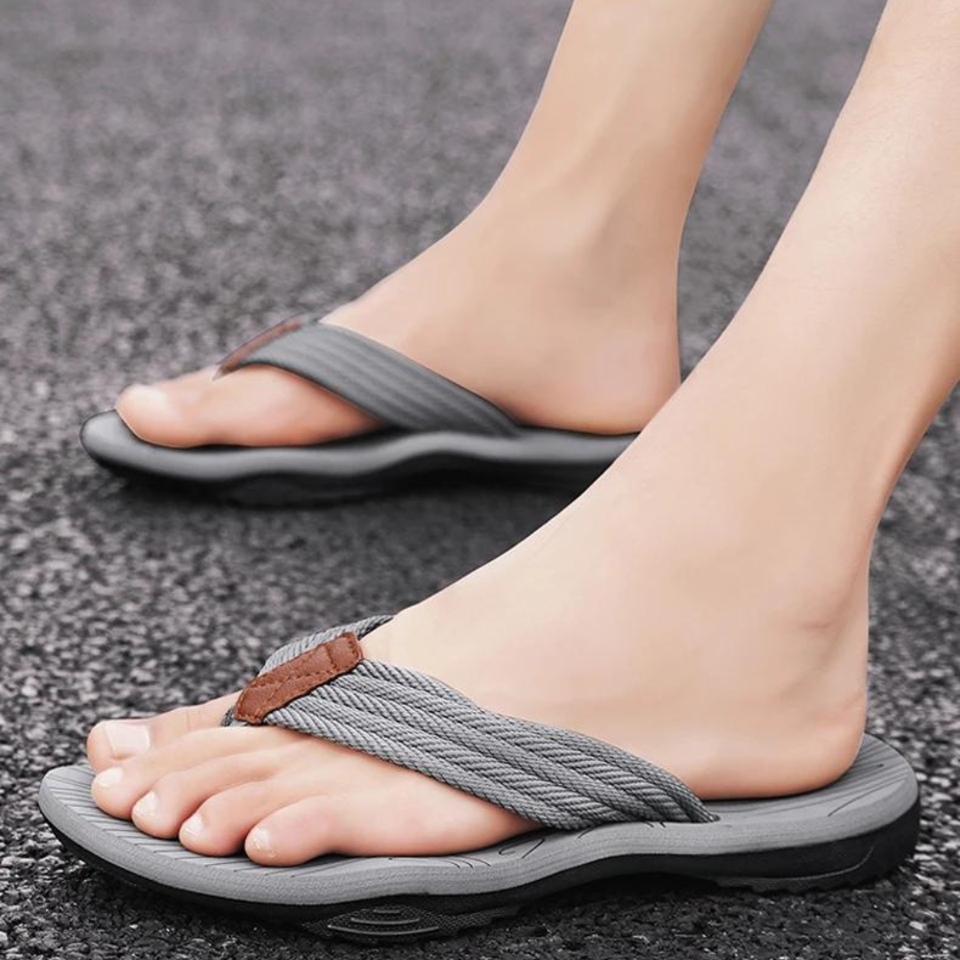 Cloud Walk Orthopädische Hausschuhe für Männer-Grau-39-Chaps Herrenmode