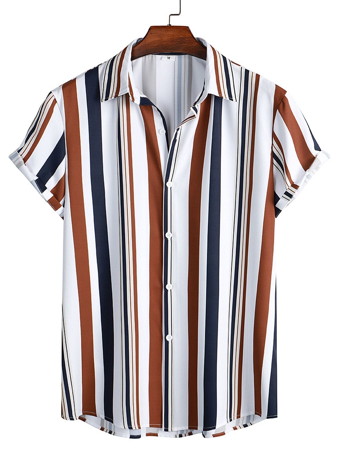 Co-Ord Set - Gestreiftes Kurzarmhemd und Shorts für Herren im Set für den Sommer-Chaps Herrenmode