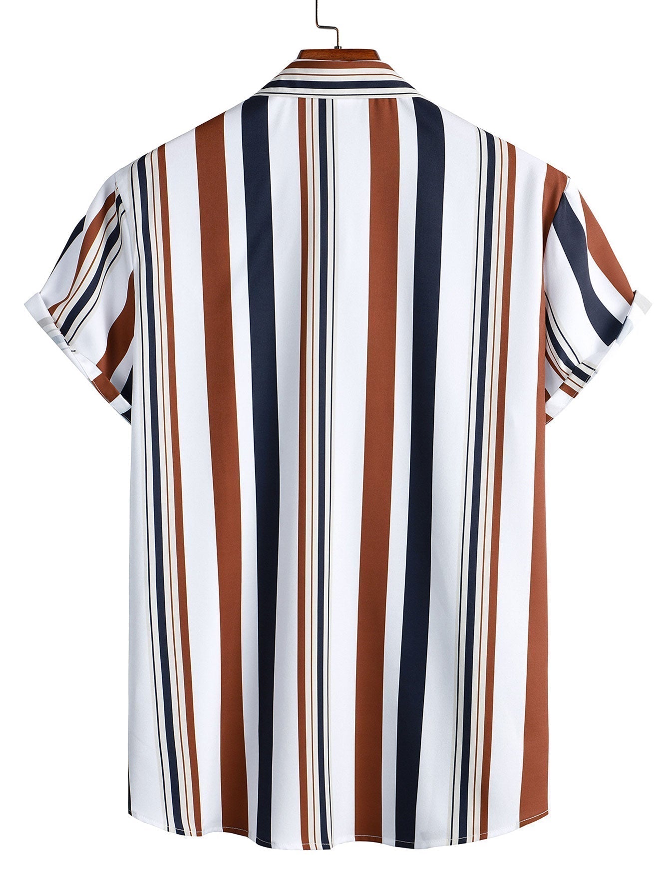 Co-Ord Set - Gestreiftes Kurzarmhemd und Shorts für Herren im Set für den Sommer-Chaps Herrenmode