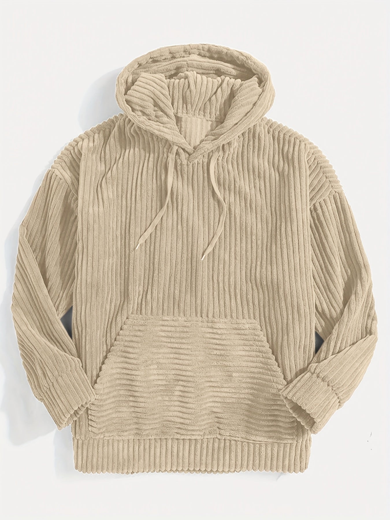 Cord Hoodie | Warm | Bequem | Pullover Hoodie | Herren Hoodie-Beige-S-Chaps Herrenmode