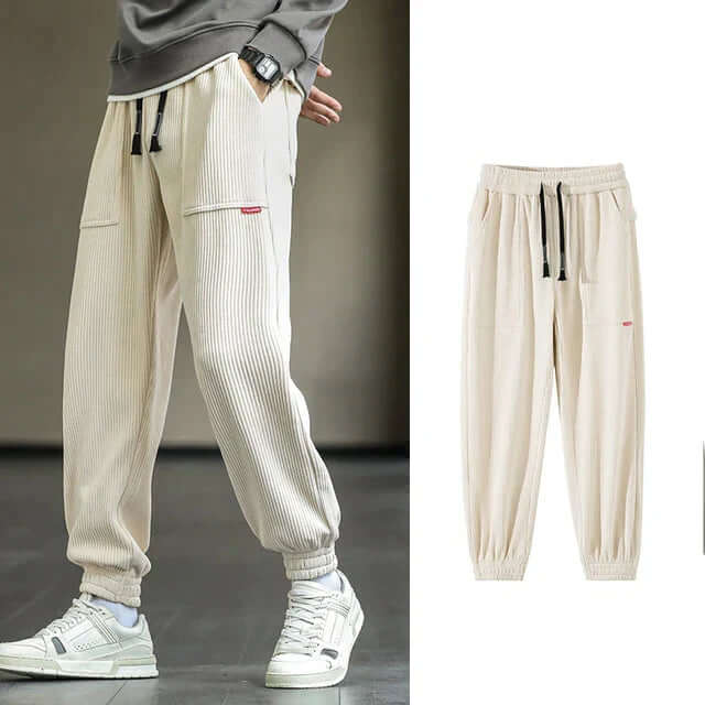 Cord-Jogginghose | Locker sitzend | Kordelzug | Jogginghose | Herrenhose-Chaps Herrenmode