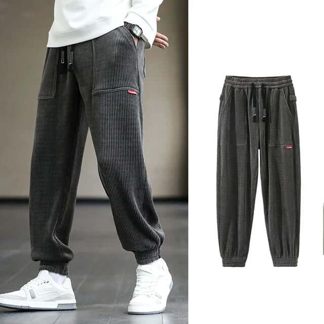 Cord-Jogginghose | Locker sitzend | Kordelzug | Jogginghose | Herrenhose-Chaps Herrenmode