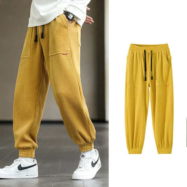 Cord-Jogginghose | Locker sitzend | Kordelzug | Jogginghose | Herrenhose-Chaps Herrenmode