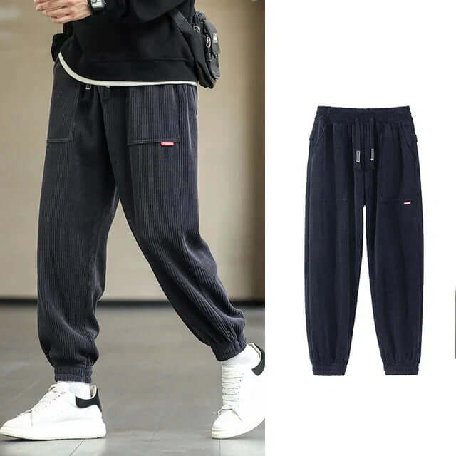 Cord-Jogginghose | Locker sitzend | Kordelzug | Jogginghose | Herrenhose-Chaps Herrenmode