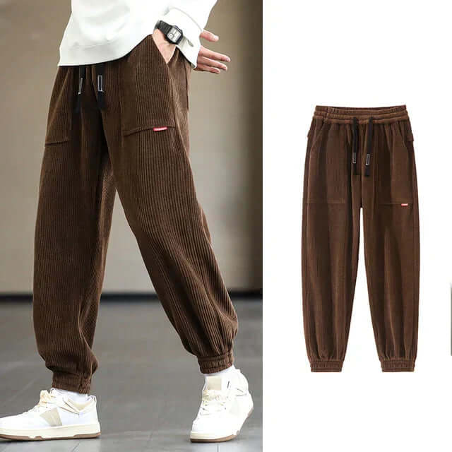 Cord-Jogginghose | Locker sitzend | Kordelzug | Jogginghose | Herrenhose-Chaps Herrenmode