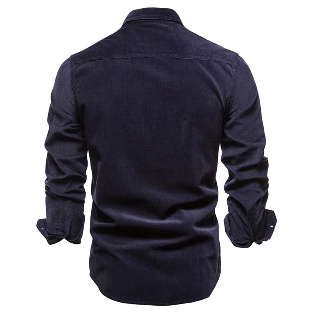 Cordhemd | Langarm | Brusttaschen | Hemd mit Knöpfen | Herrenhemd-Chaps Herrenmode