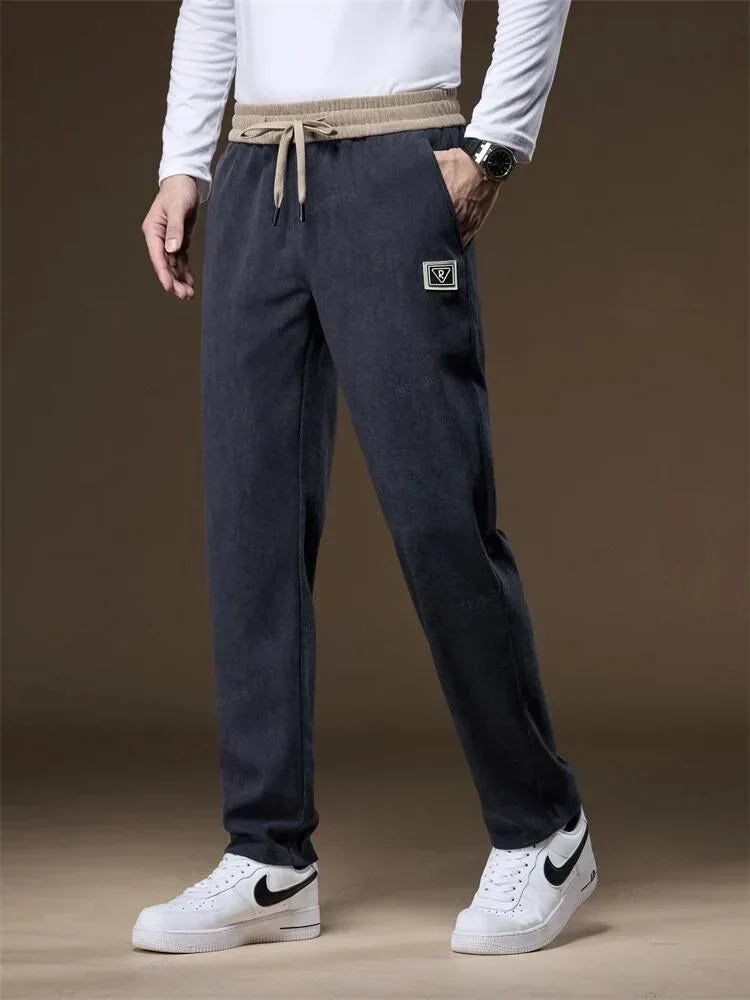 Cordhose - Kordelzug - Gerades Bein - Jogginghose - Herren Jogger-Chaps Herrenmode