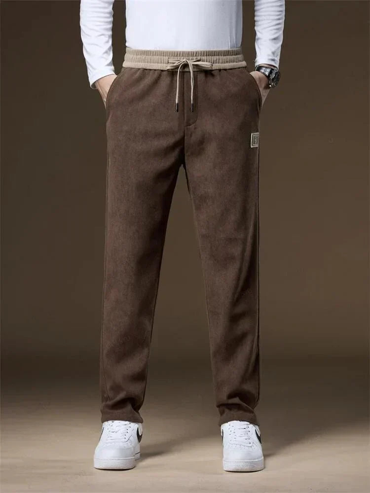 Cordhose - Kordelzug - Gerades Bein - Jogginghose - Herren Jogger-Kaffee-S-Chaps Herrenmode