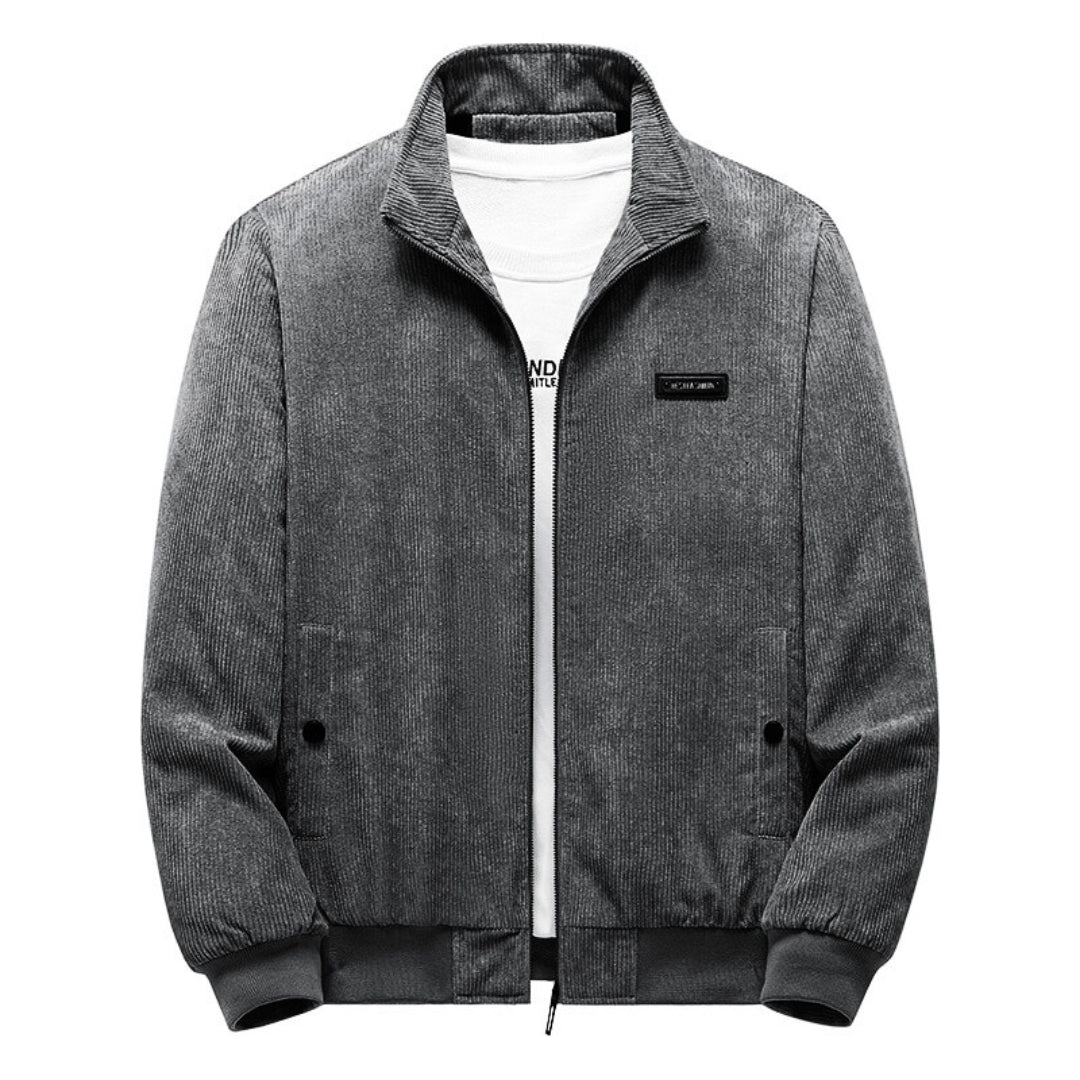 Cordjacke | mit Fleece gefüttert | mit Reißverschluss | Jacke mit Sherpa | Bomberjacke für Herren-Chaps Herrenmode
