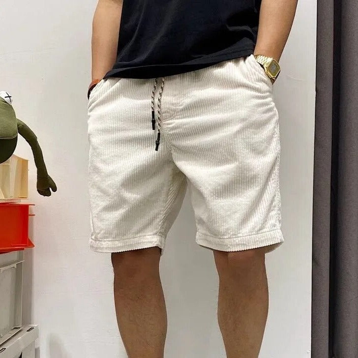 Cordshorts – Lässige Cordshorts mit Kordelzug für Männer für den Sommer-Chaps Herrenmode