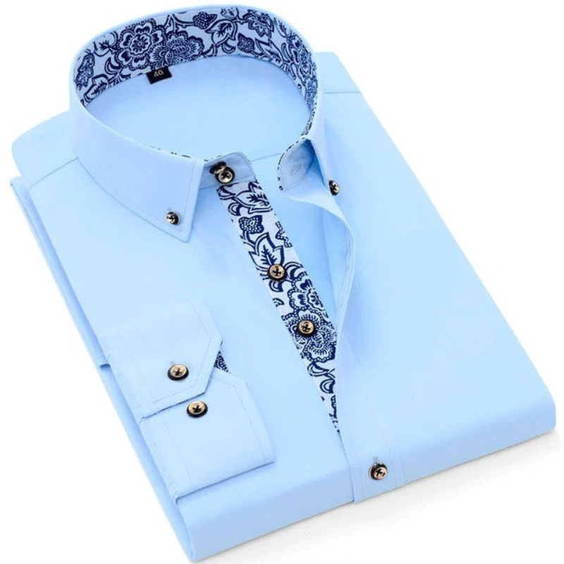 Daniel Party-Bluse-Hellblau-S-Chaps Herrenmode