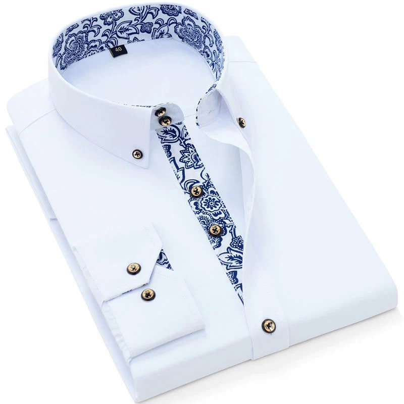 Daniel Party-Bluse-Weiß-S-Chaps Herrenmode