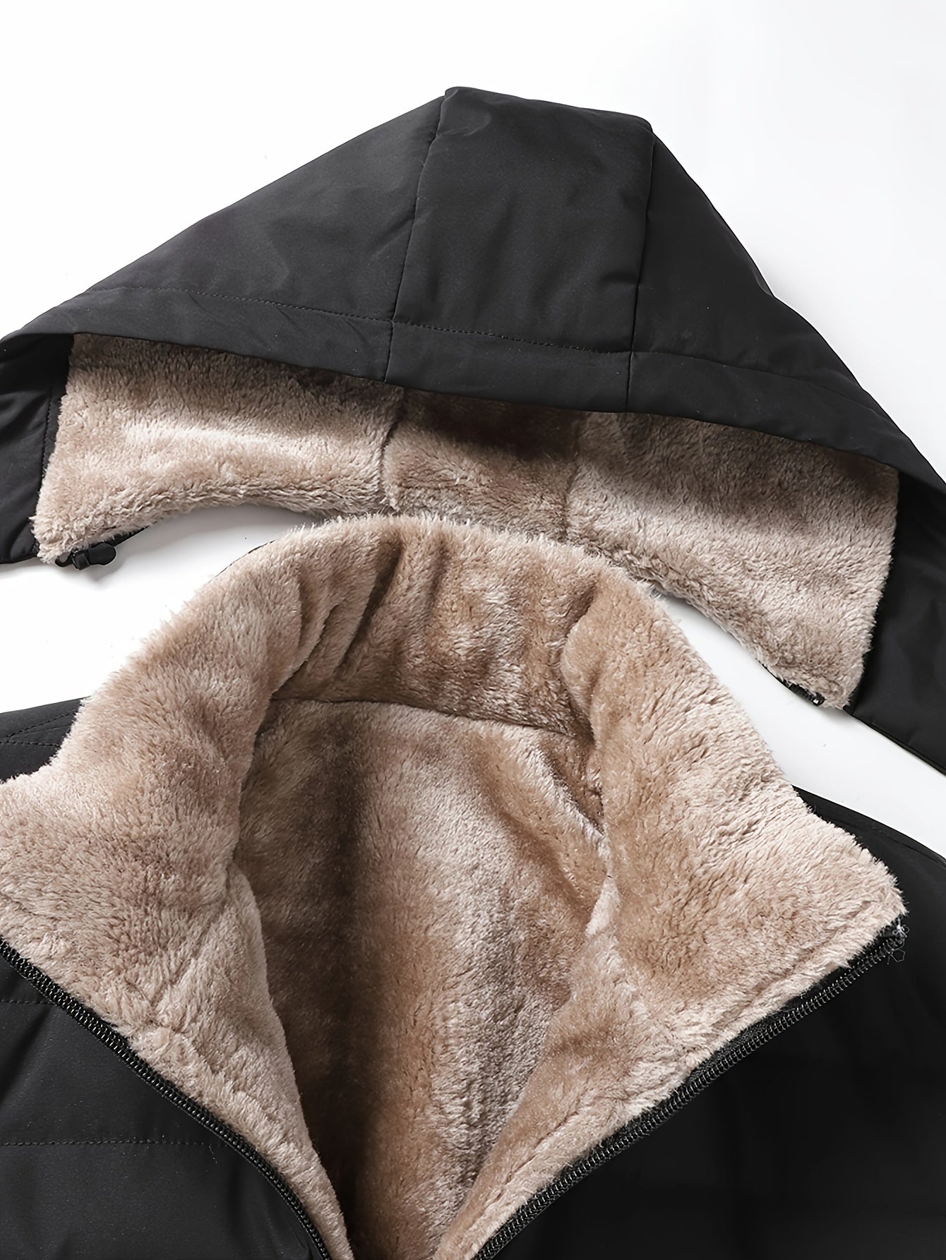 Daunenjacke für Herren – mit Fleece gefüttert – mit Kapuze – Winterjacke – Wintermäntel und -jacken für Herren-Chaps Herrenmode
