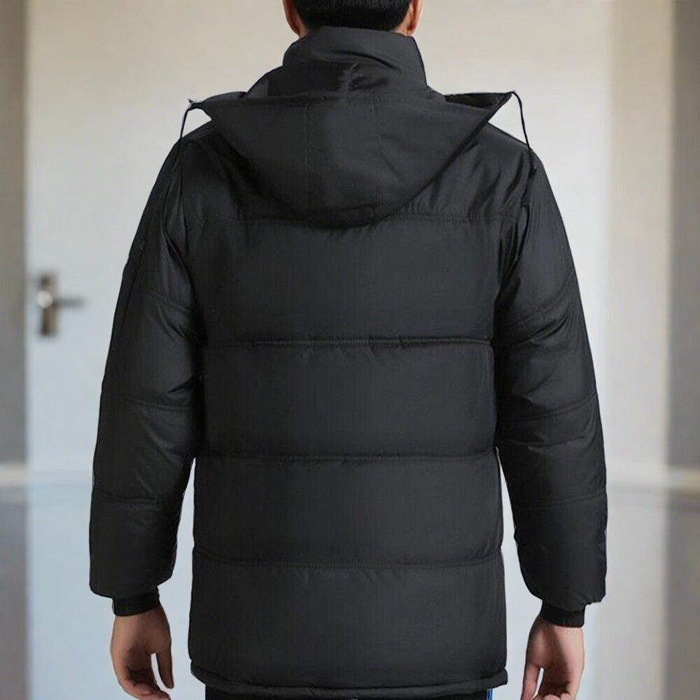 Daunenjacke – mit Fleece gefüttert – mit Kapuze – Wintermäntel und -jacken für Herren-Chaps Herrenmode
