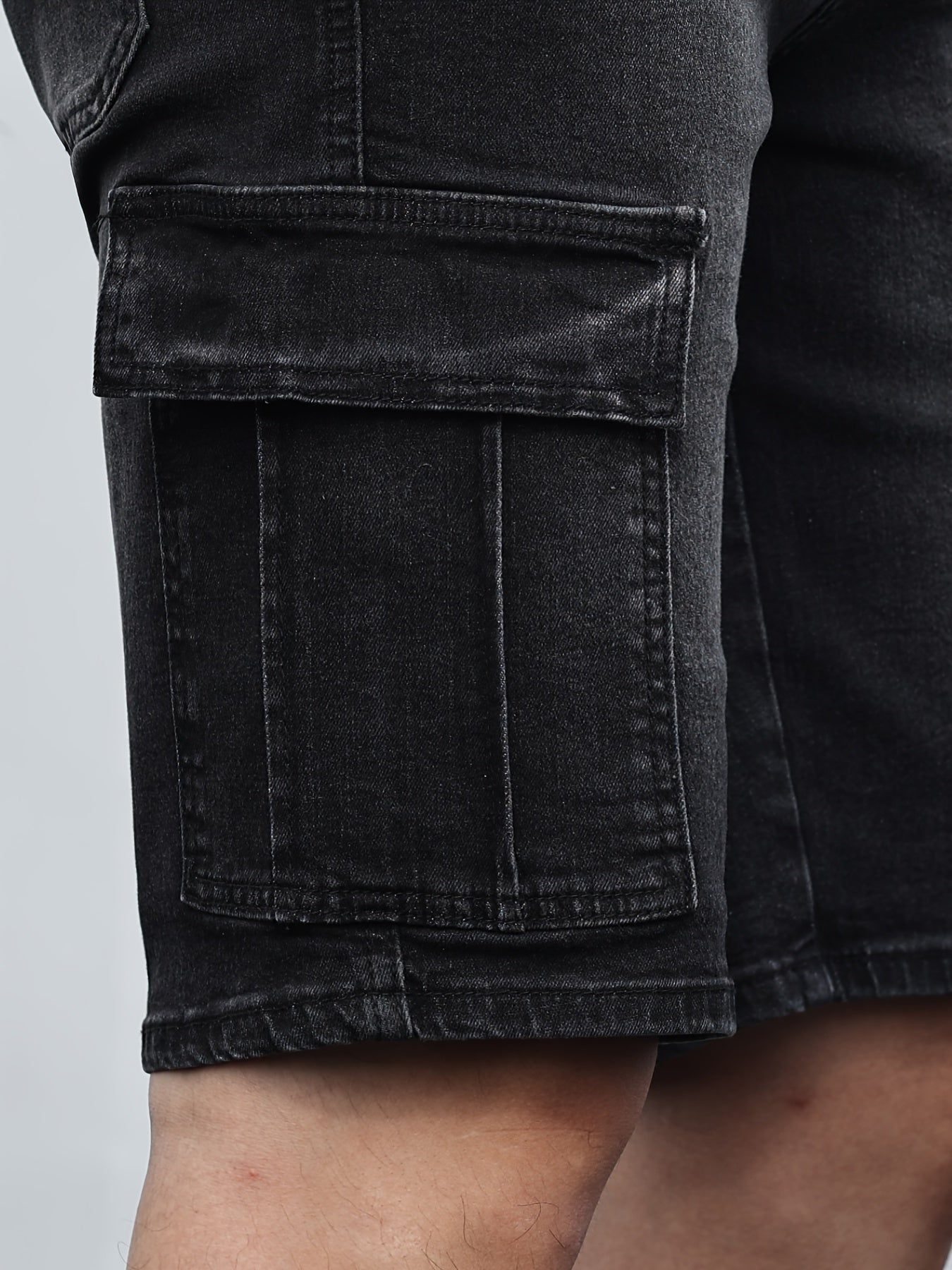 Denim Cargo Shorts | Casual | Stretch | Denim Shorts | Herren Shorts-Chaps Herrenmode