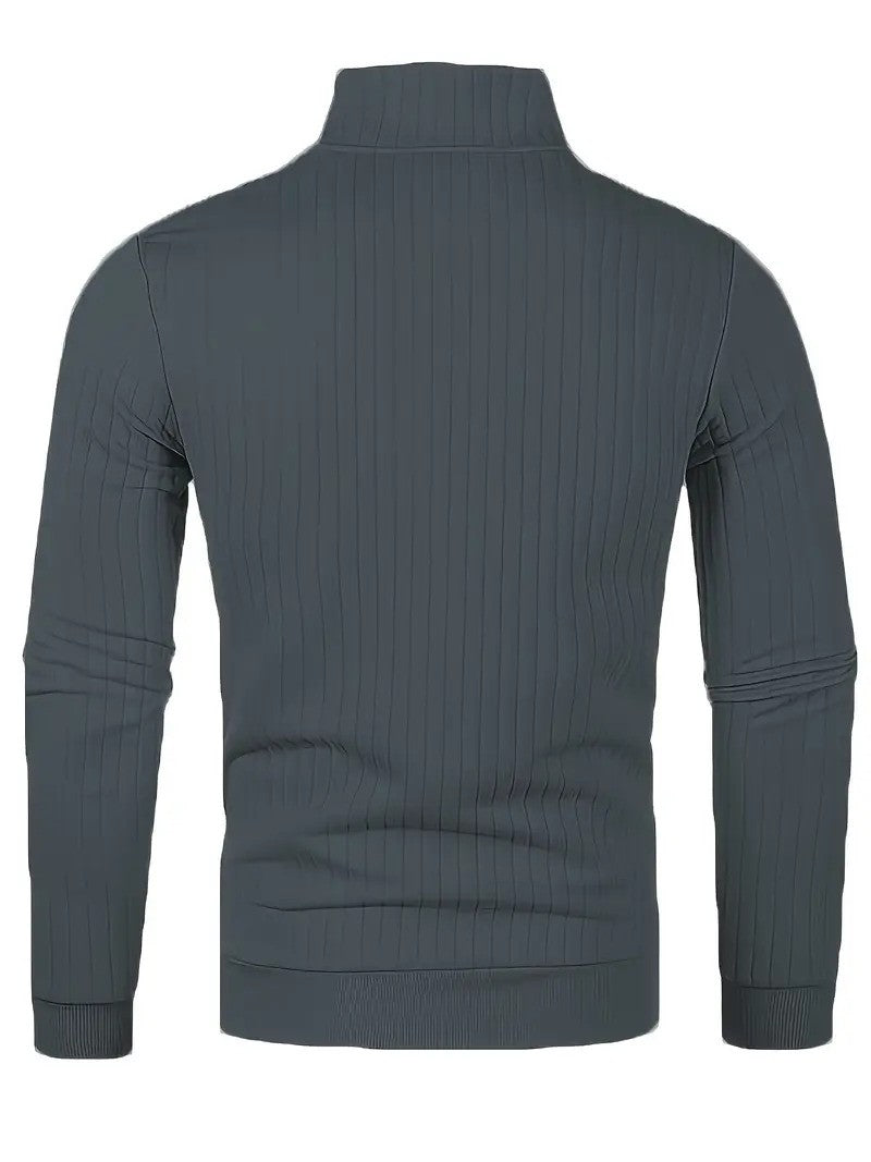 Dwayne Pulli | Herren Strickpullover mit halbem Reißverschluss-Chaps Herrenmode