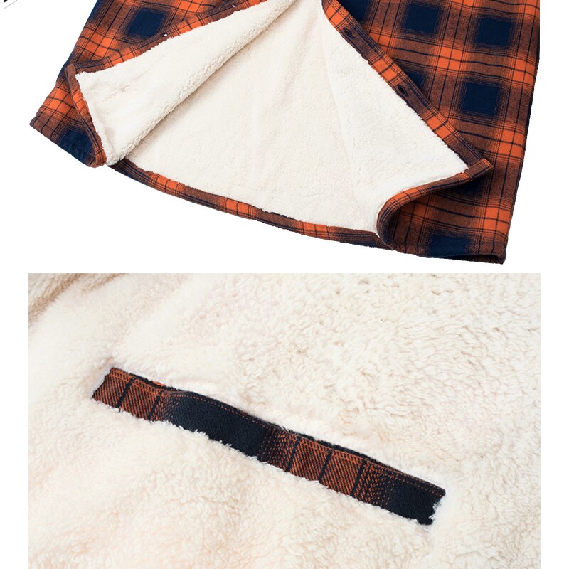 Flanellhemd - Fleece gefüttert - Überhemd - Kariertes Hemd - Herrenbekleidung-Chaps Herrenmode