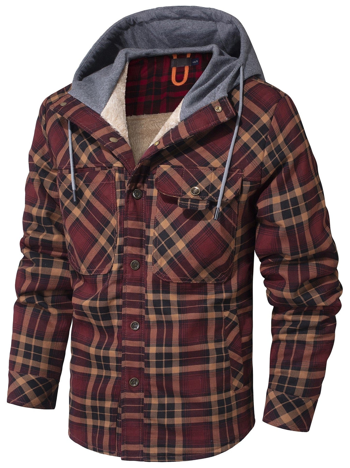 Flanelljacke | Kapuzenjacke | Karojacke | Fleecejacke | Winterjacke für Herren-Chaps Herrenmode