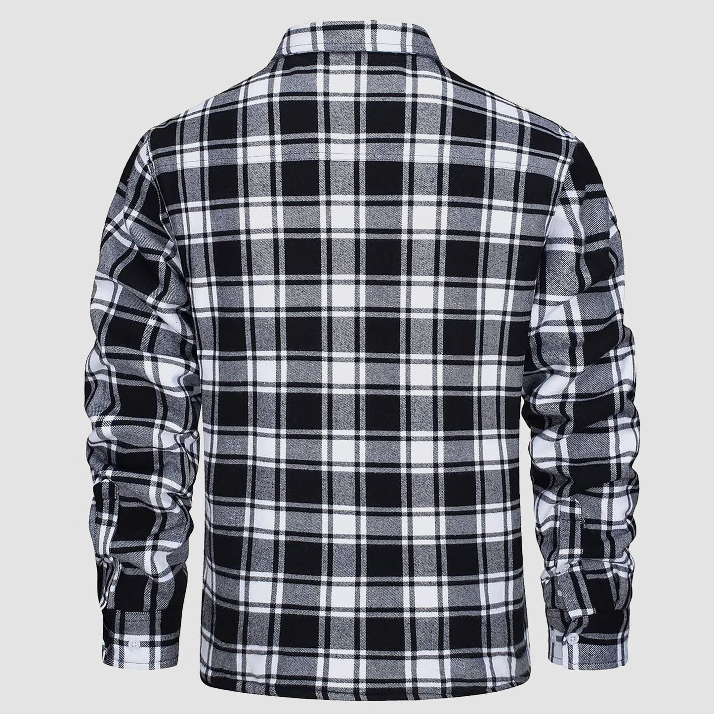 Flanelljacke – Kariertes, Mit Fleece Gefüttertes Herren-Overshirt für den Winter-Chaps Herrenmode
