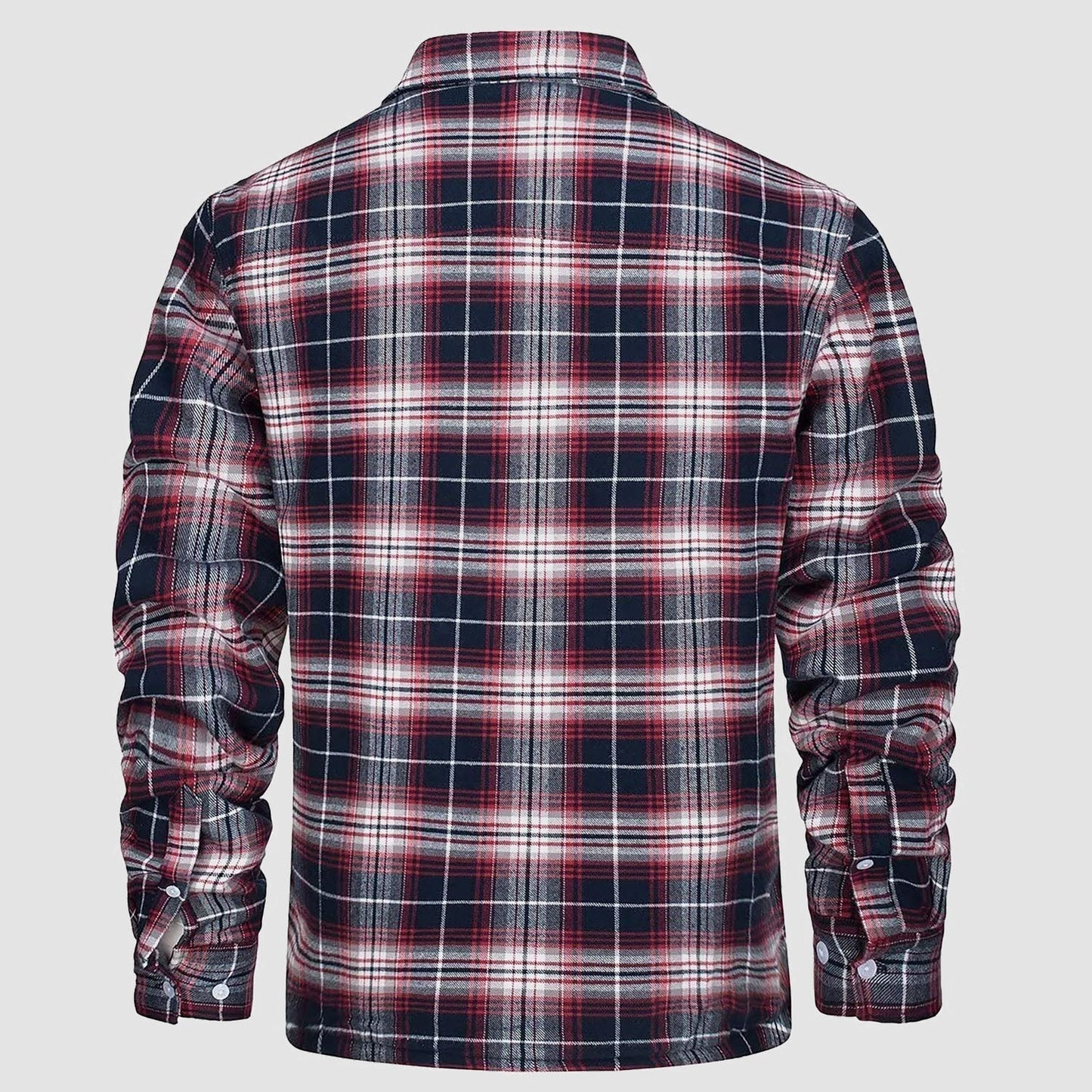 Flanelljacke – Kariertes, Mit Fleece Gefüttertes Herren-Overshirt für den Winter-Chaps Herrenmode