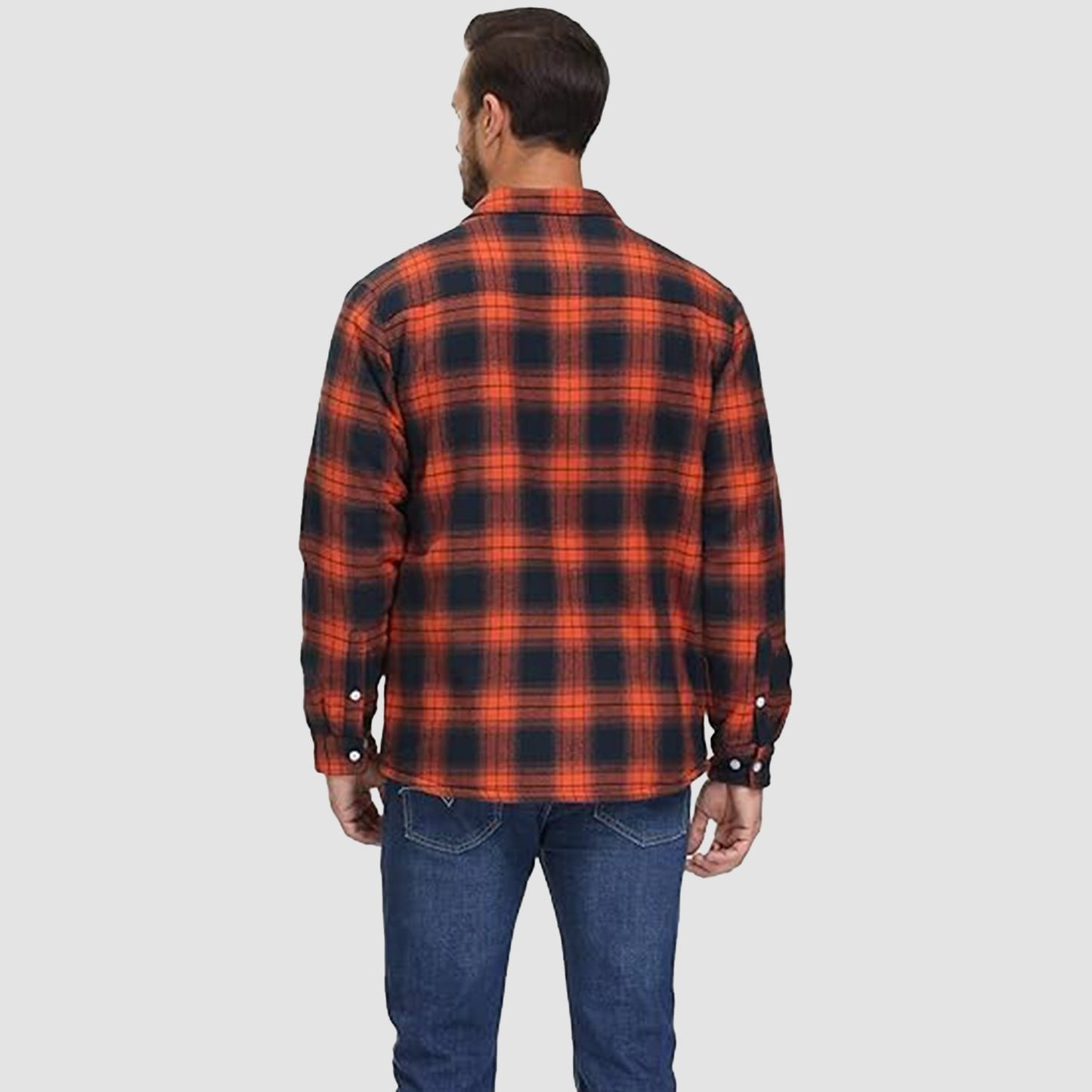 Flanelljacke – Kariertes, Mit Fleece Gefüttertes Herren-Overshirt für den Winter-Chaps Herrenmode