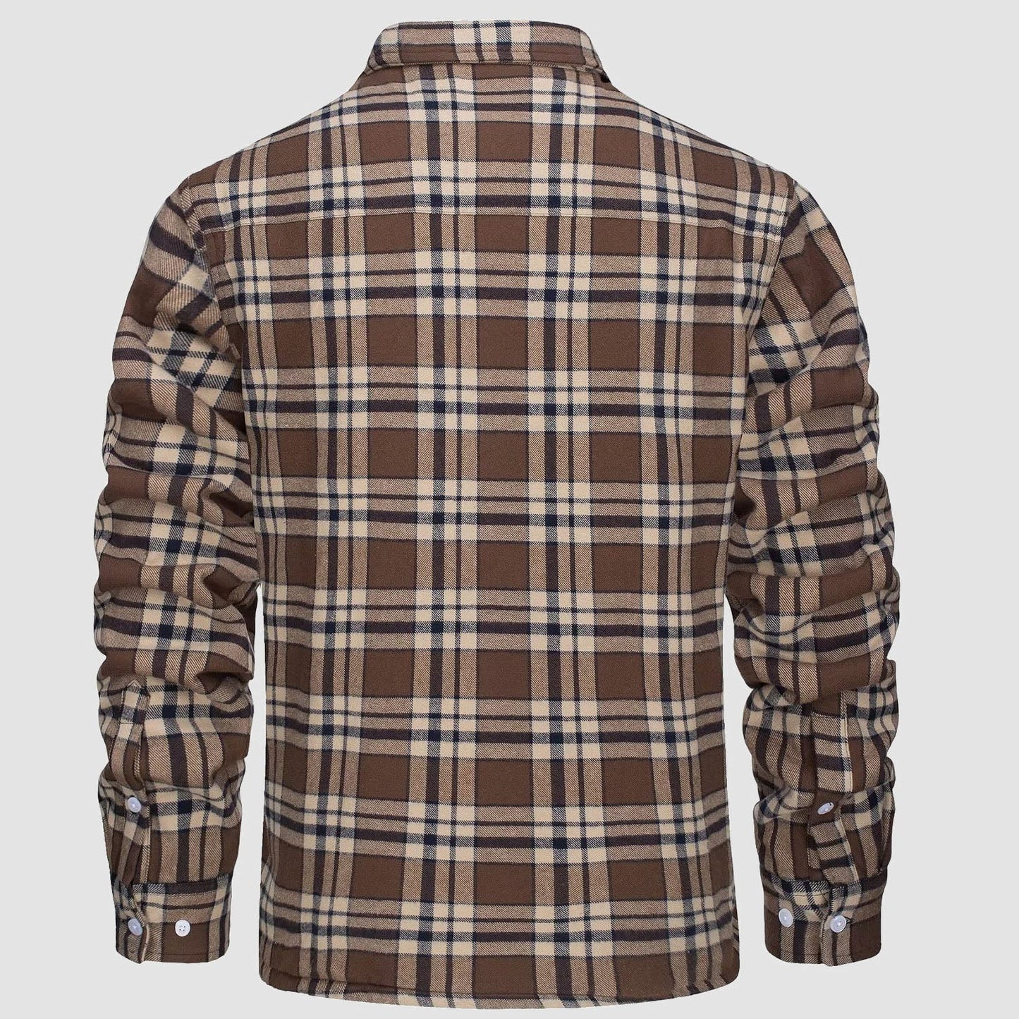 Flanelljacke – Kariertes, Mit Fleece Gefüttertes Herren-Overshirt für den Winter-Chaps Herrenmode