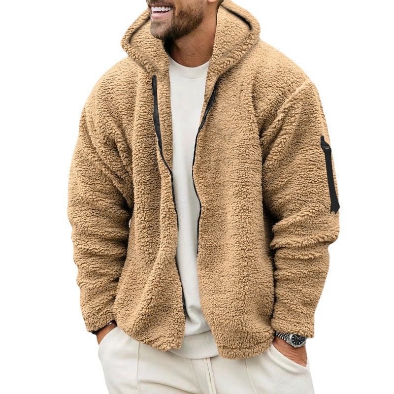 Fleece-Hoodie | Warm | Mit Reißverschluss | Teddy-Hoodie | Fleecejacke für Männer-Chaps Herrenmode