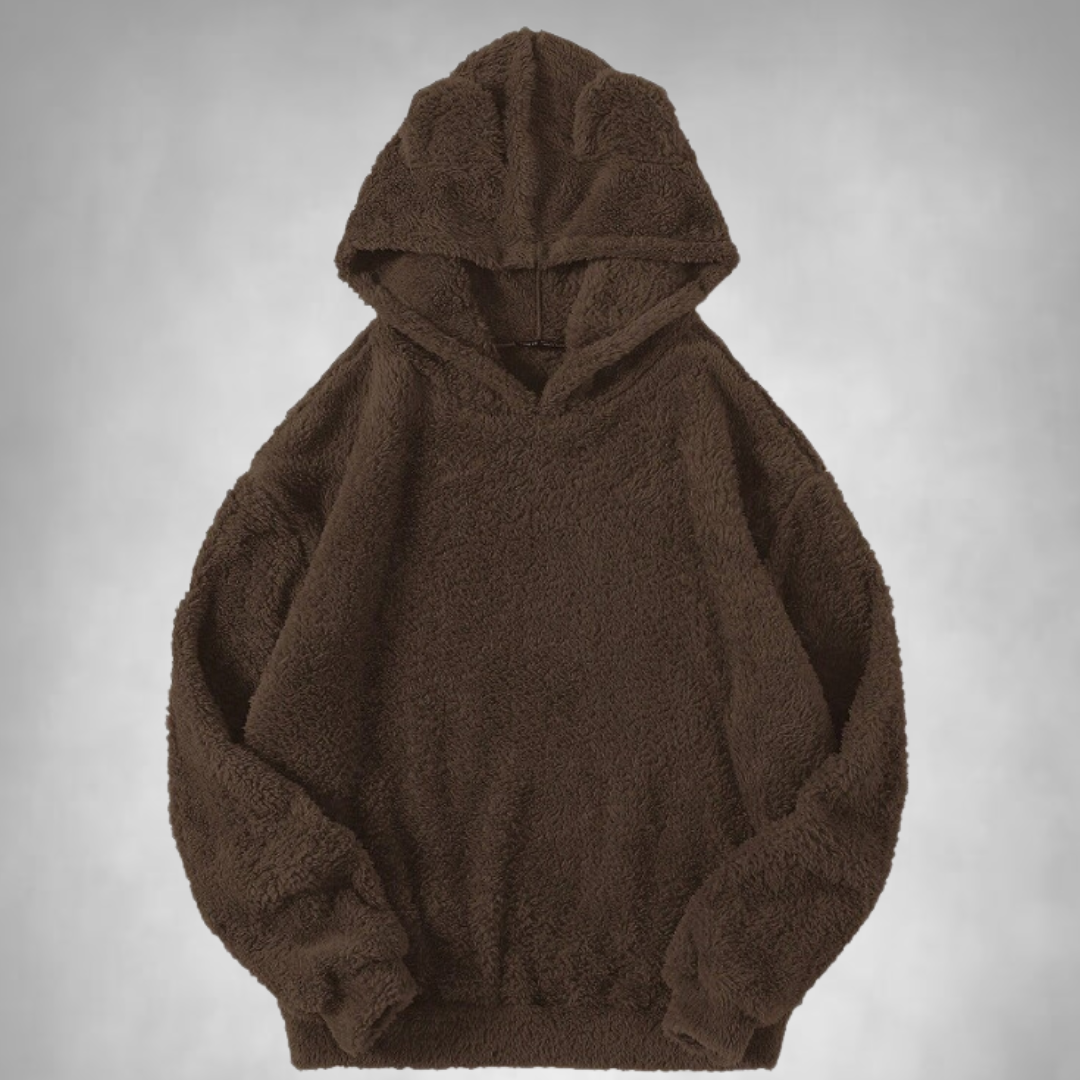 Fleece-Hoodie – Warmer, bequemer Teddy-Pullover-Hoodie für Männer-Kaffee-S-Chaps Herrenmode