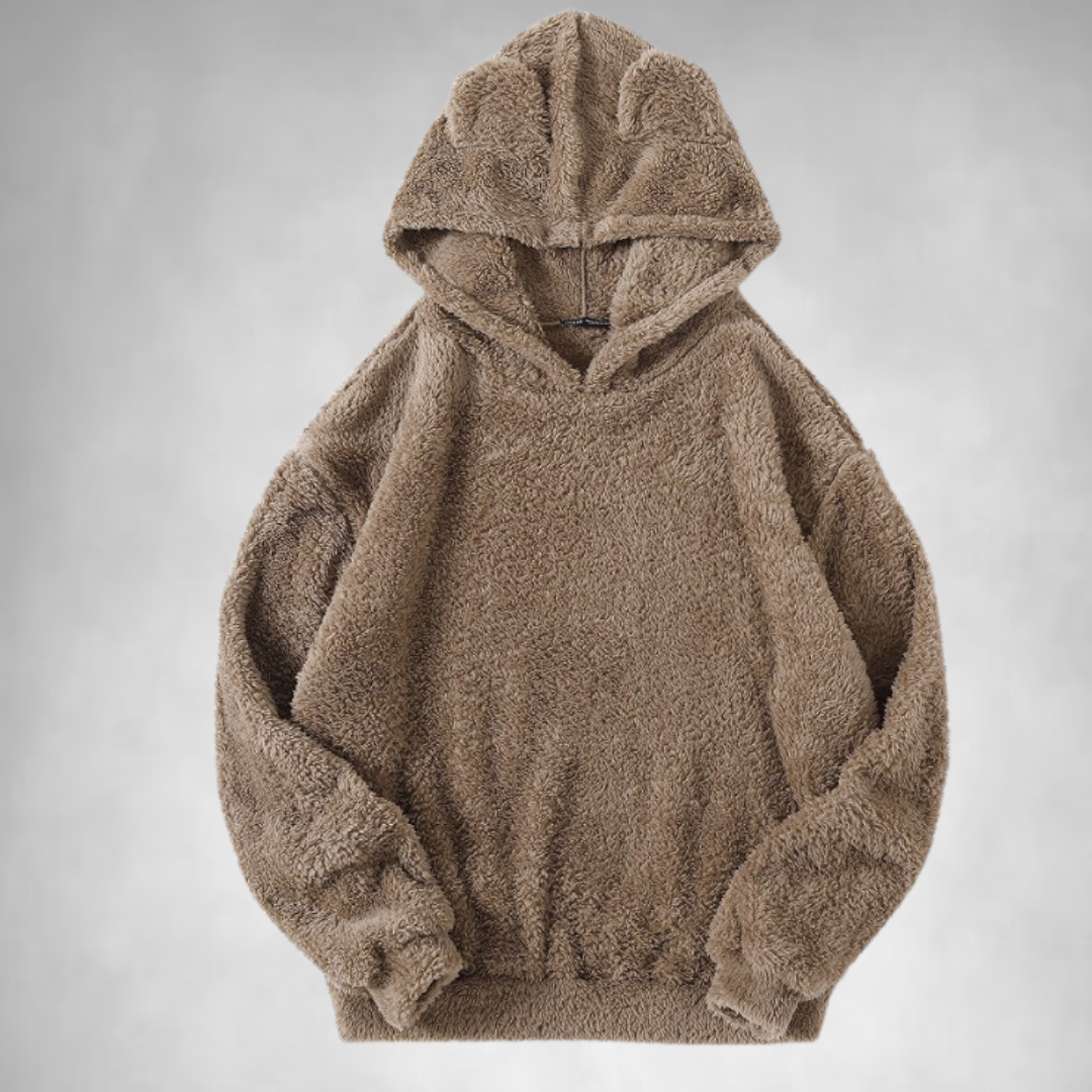 Fleece-Hoodie – Warmer, bequemer Teddy-Pullover-Hoodie für Männer-Khaki-S-Chaps Herrenmode