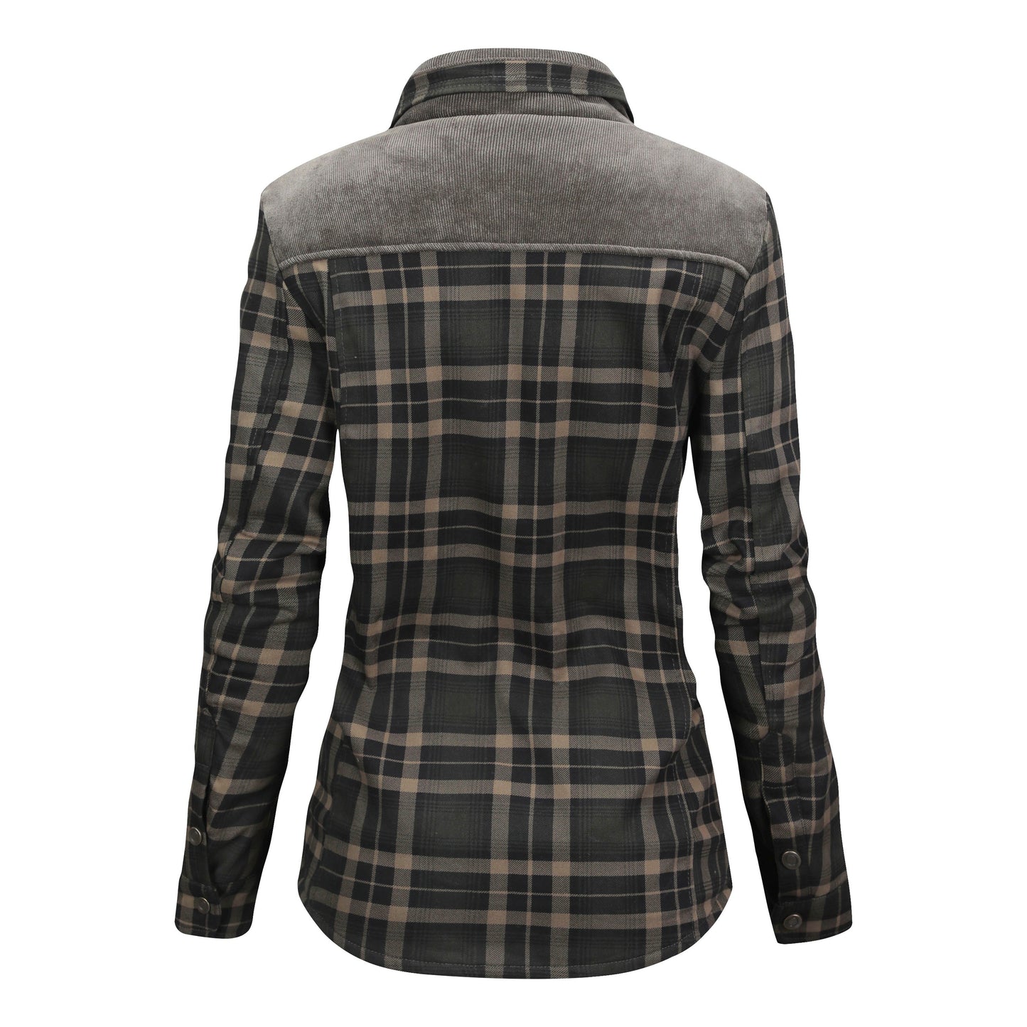 Fleece gefütterte Jacke | Kariert | Button-Up | Karierte Jacke | Herren Überhemd-Chaps Herrenmode