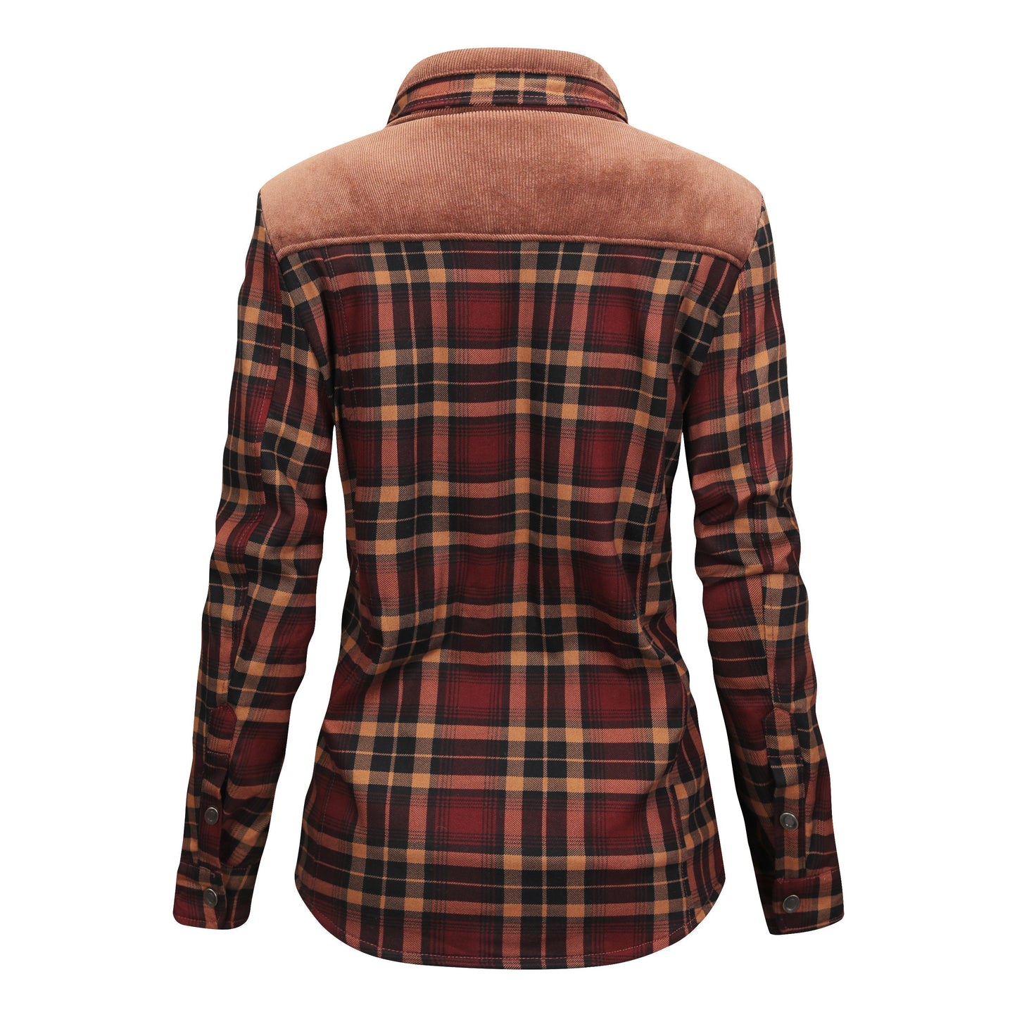 Fleece gefütterte Jacke | Kariert | Button-Up | Karierte Jacke | Herren Überhemd-Chaps Herrenmode