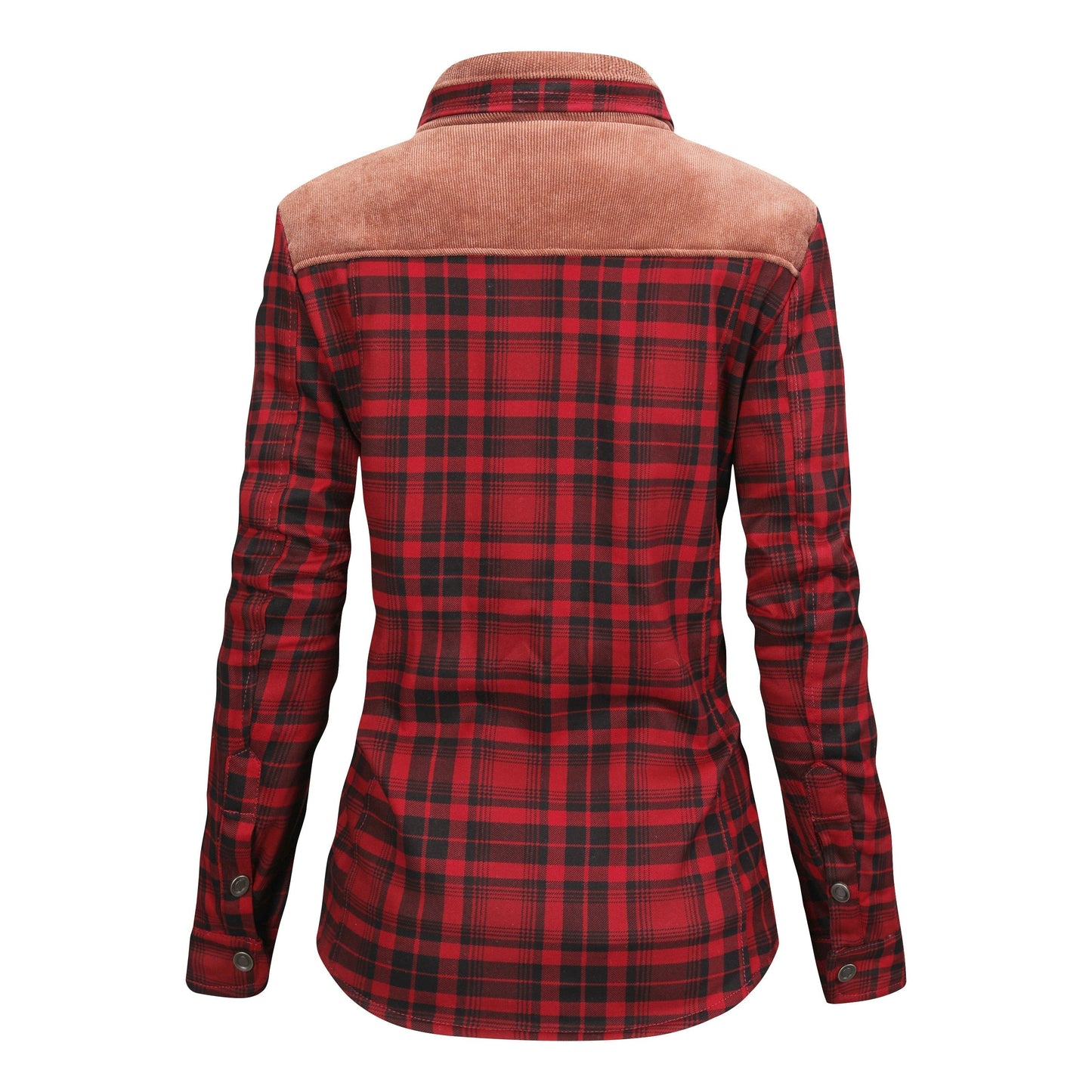 Fleece gefütterte Jacke | Kariert | Button-Up | Karierte Jacke | Herren Überhemd-Chaps Herrenmode