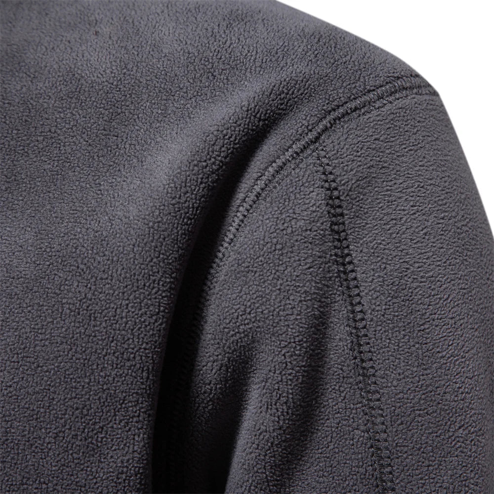 Fleece mit halbem Reißverschluss – Warm – Fleece-Pullover mit kurzem Reißverschluss – Herrenbekleidung-Chaps Herrenmode