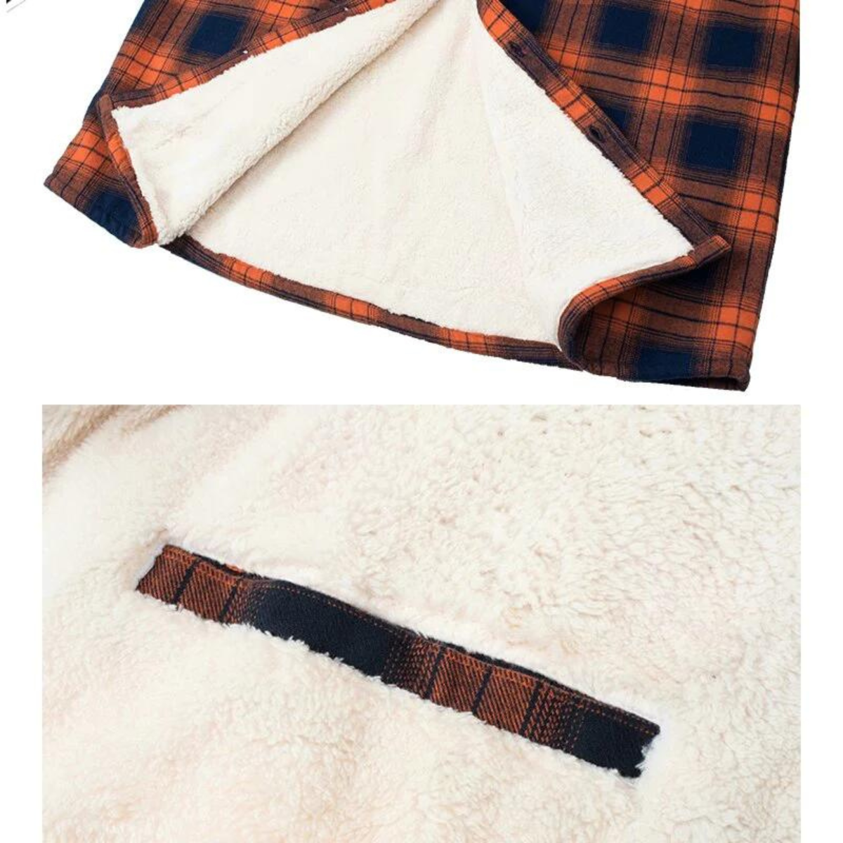 Fleecehemd - Karierte Button-up-Jacke für Männer-Chaps Herrenmode
