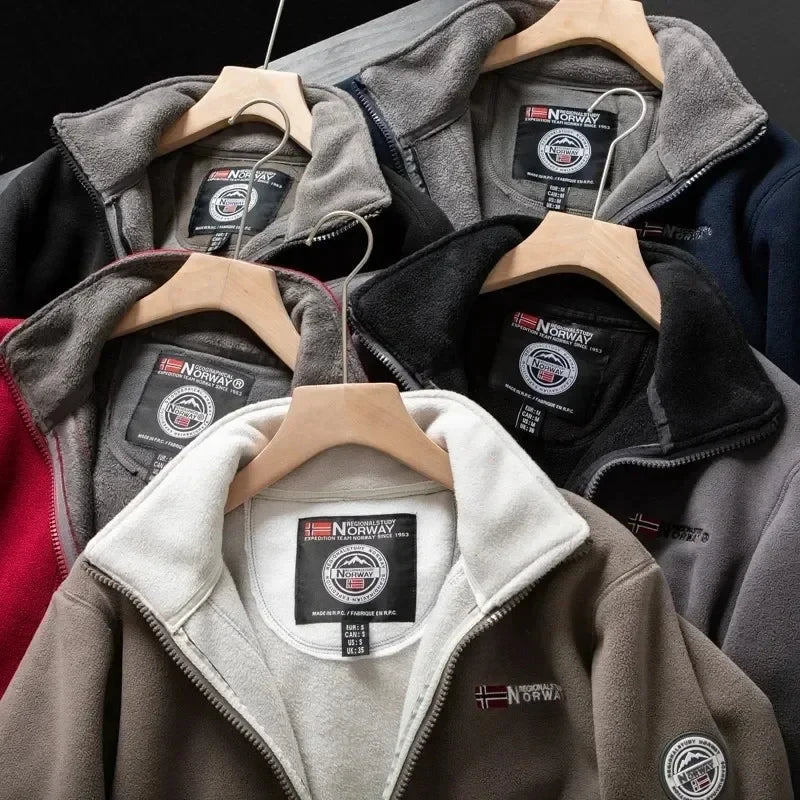 Fleecejacke | Warm | Taschen | Fleece-Jacke mit Reißverschluss | Winterkleidung für Herren-Chaps Herrenmode