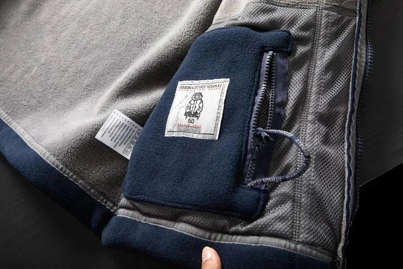 Fleecejacke | Warm | Taschen | Fleece-Jacke mit Reißverschluss | Winterkleidung für Herren-Chaps Herrenmode